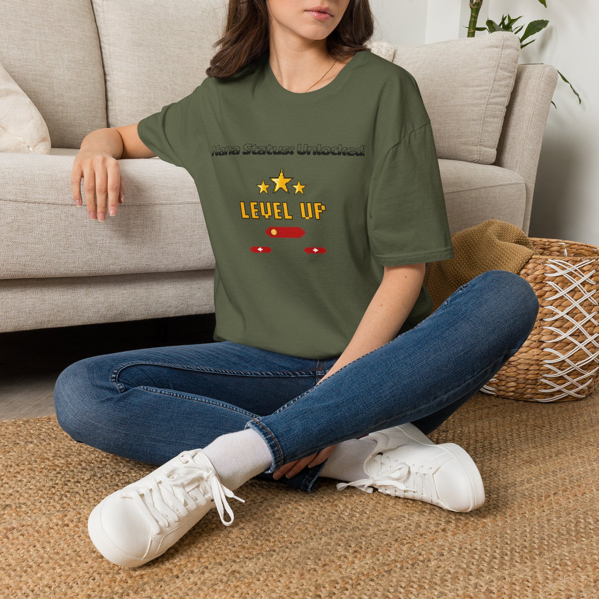 Nana Status Unlocked Level Up T‑Shirt