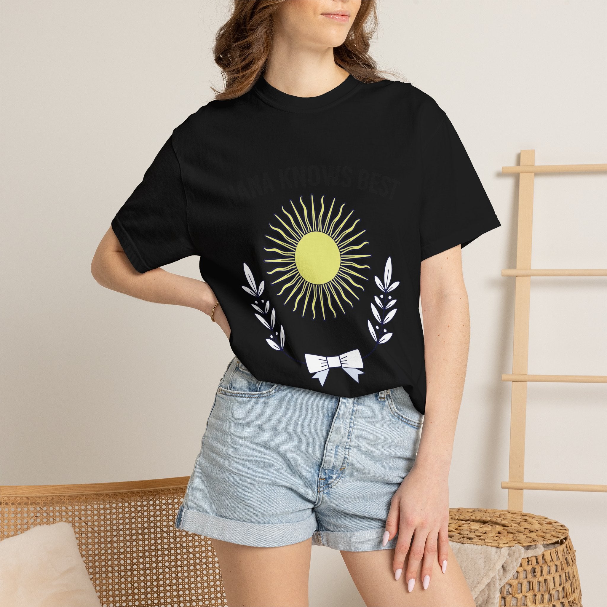 "Nana Knows Best" Sun Graphic T-Shirt