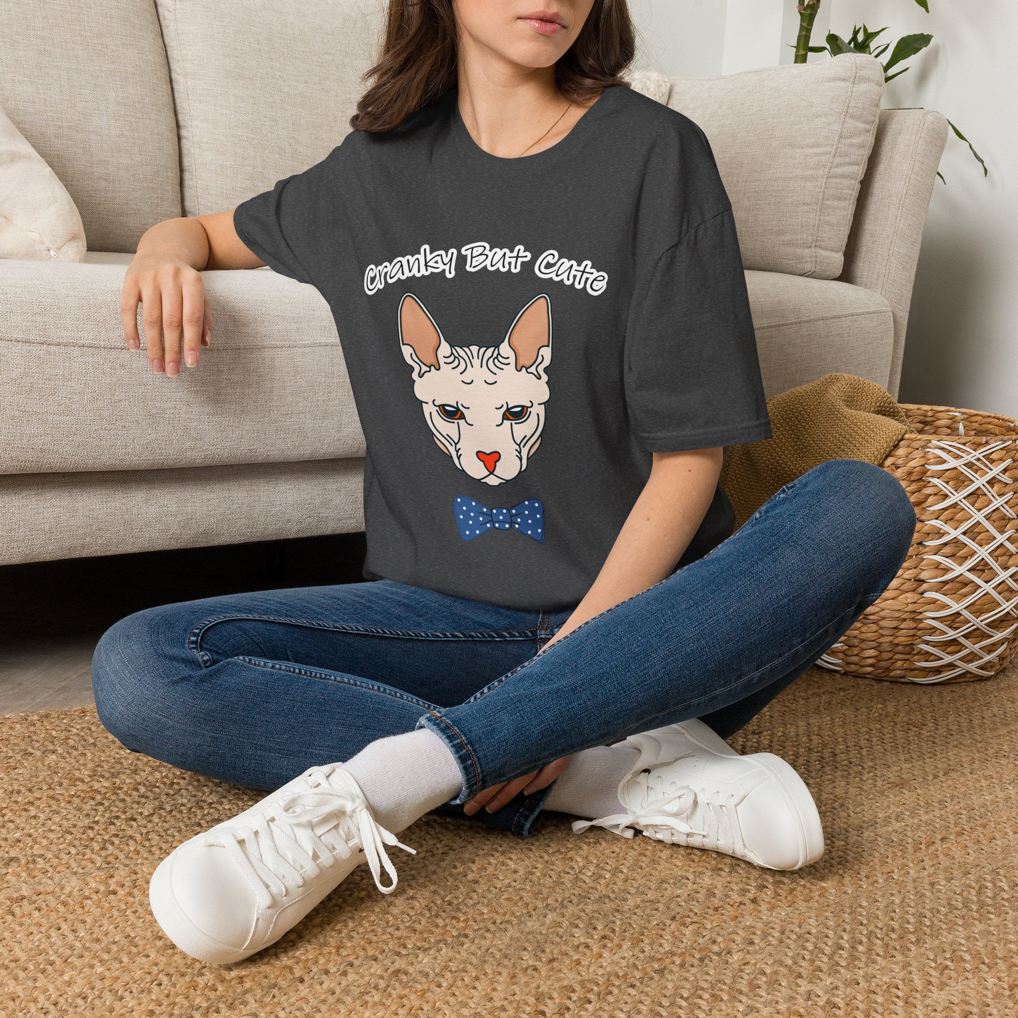Cranky But Cute Cat Tee