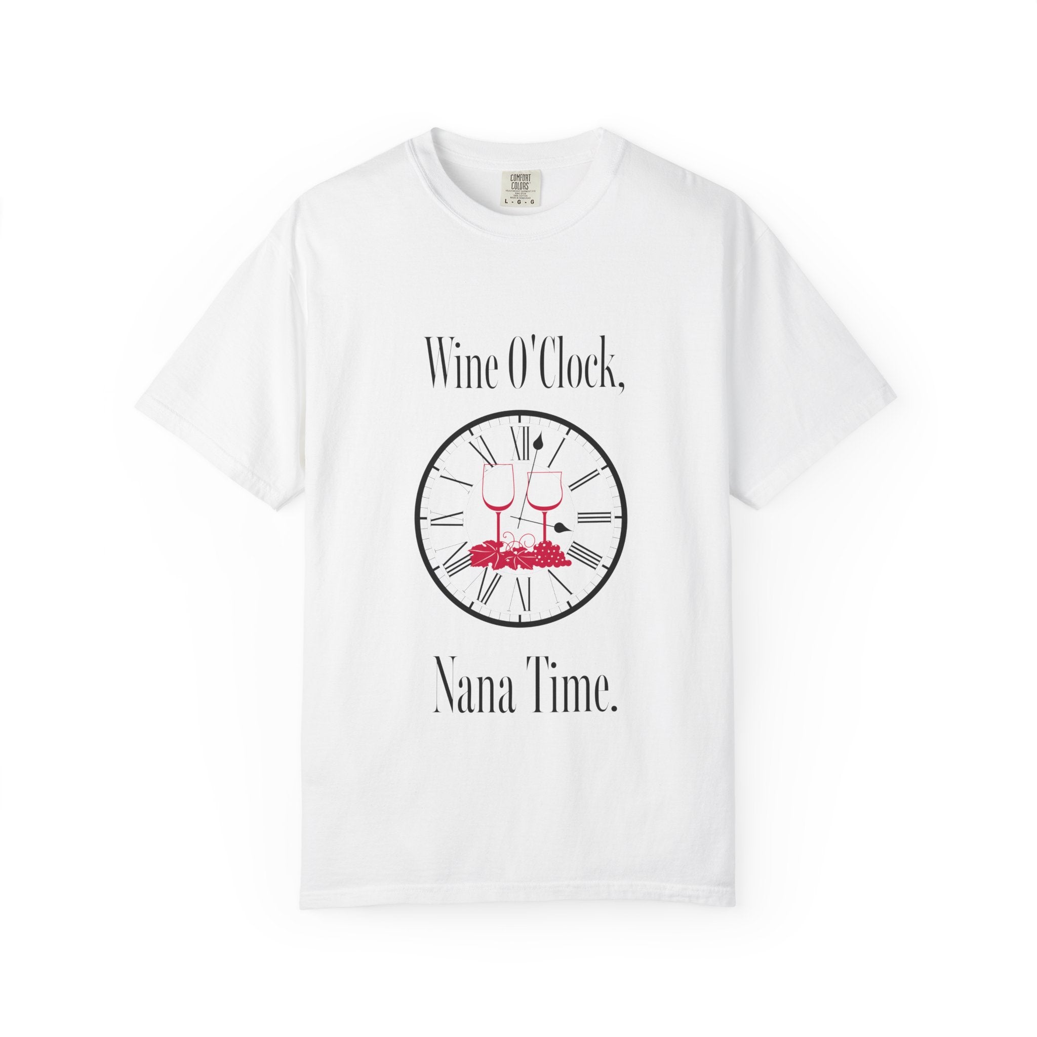 Wine O'Clock Nana T-Shirt — Funny Grandma Wine Tee