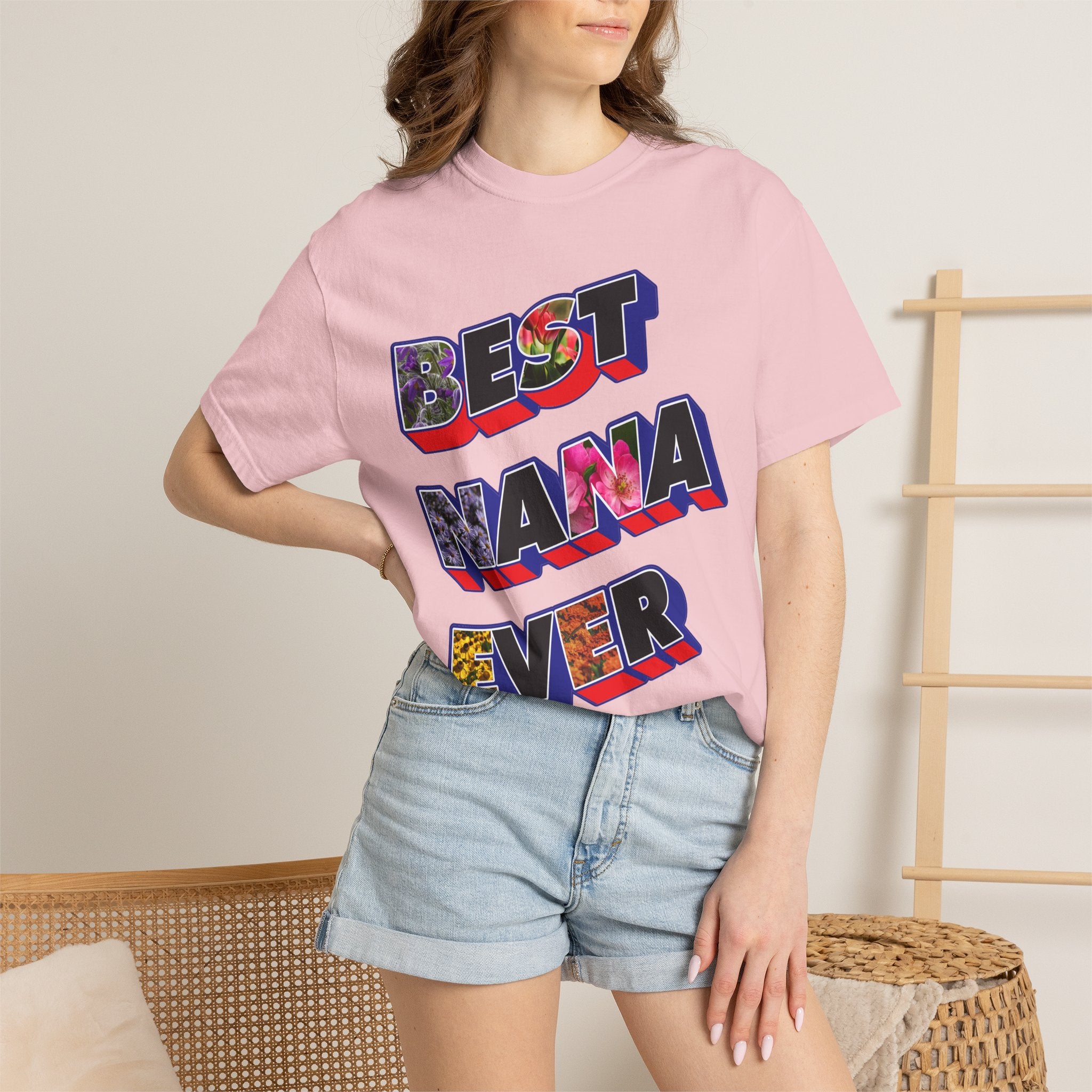 Best Nana Ever Retro Graphic T-Shirt — Colorful Mother's Day Tee
