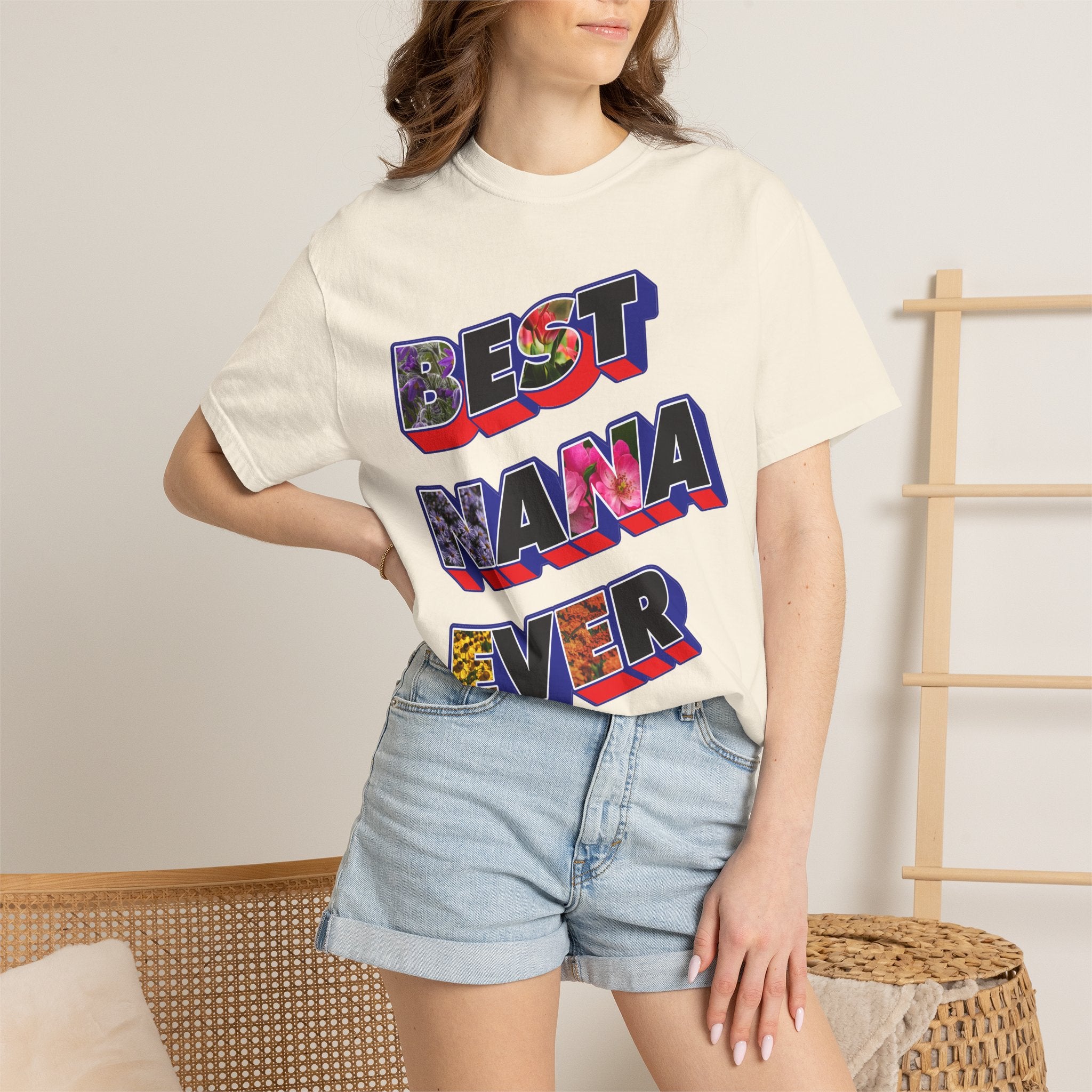 Best Nana Ever Retro Graphic T-Shirt — Colorful Mother's Day Tee