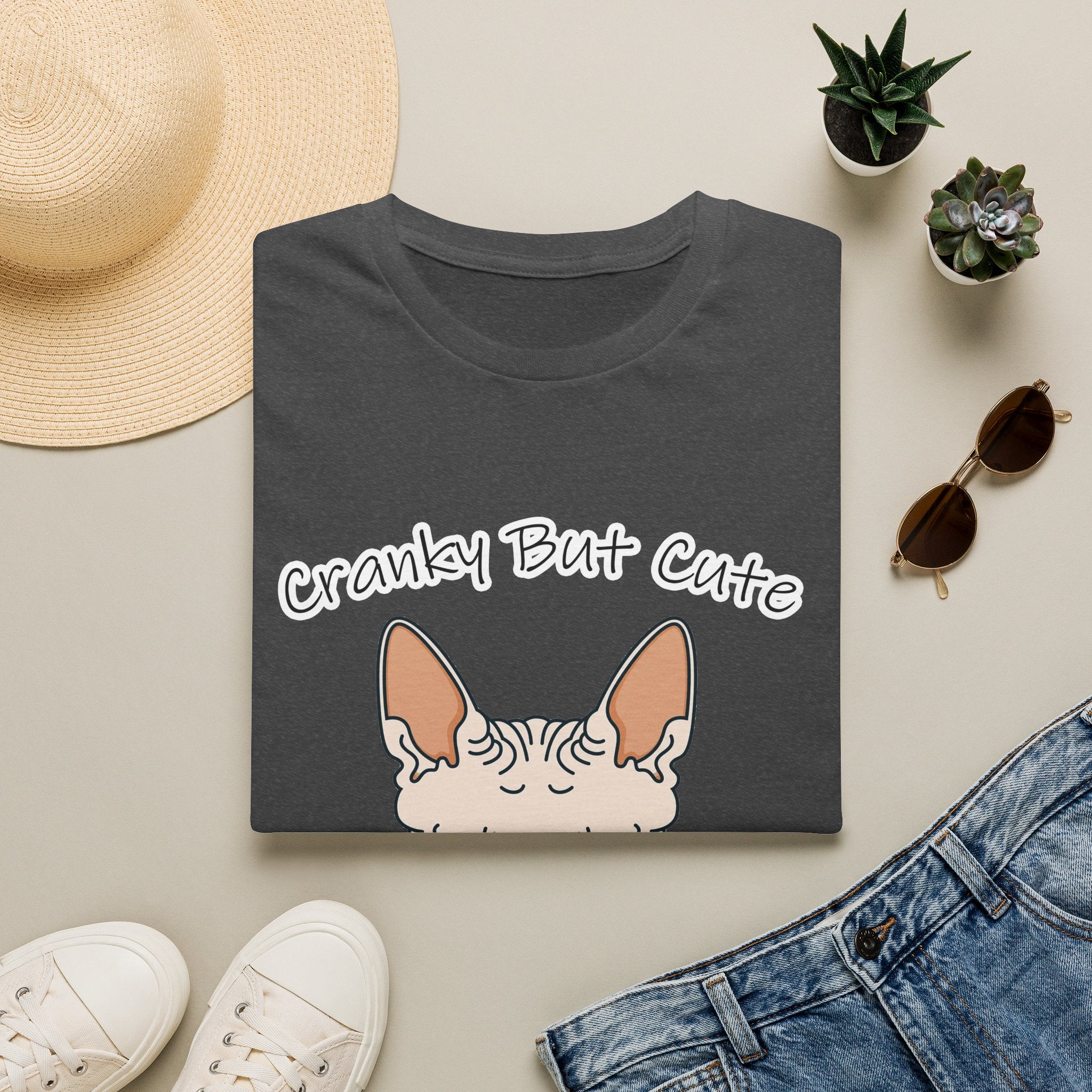 Cranky But Cute Cat Tee