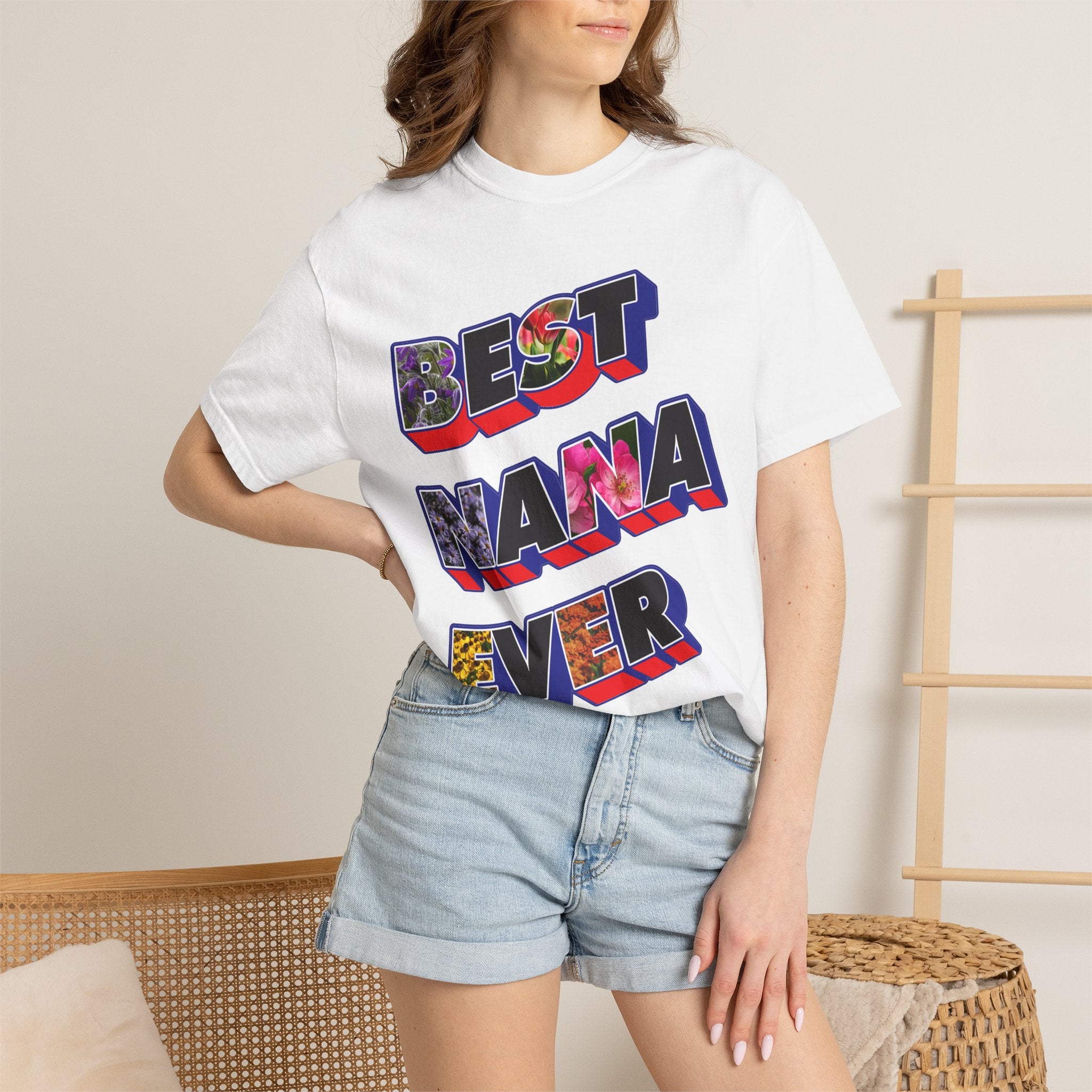 Best Nana Ever Retro Graphic T-Shirt — Colorful Mother's Day Tee